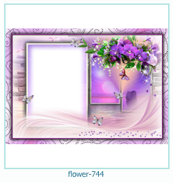 marco de fotos de flores 744