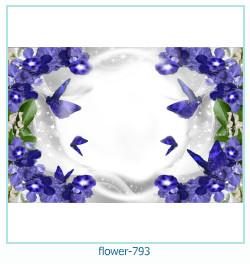 marco de fotos de flores 793