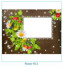 marco de fotos de flores 813