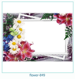 marco de fotos de flores 849