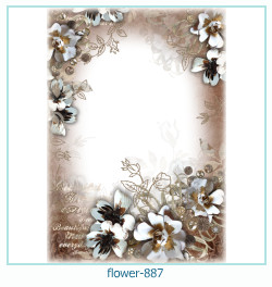 marco de fotos de flores 887
