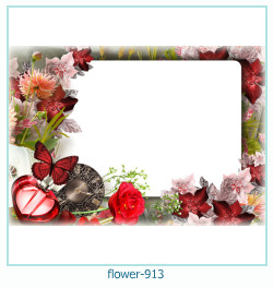 marco de fotos de flores 913