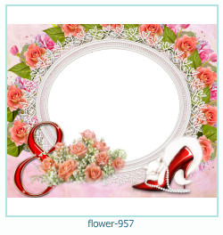marco de fotos de flores 957