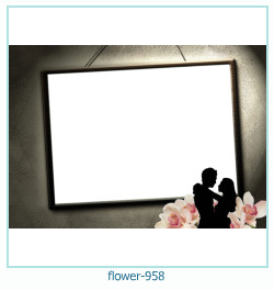 marco de fotos de flores 958