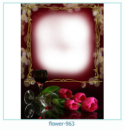 marco de fotos de flores 963