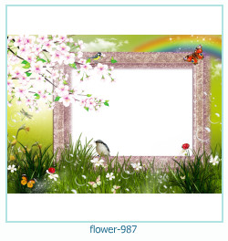 marco de fotos de flores 987
