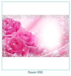 marco de fotos de flores 990