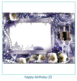 marcos de feliz cumpleaños 25