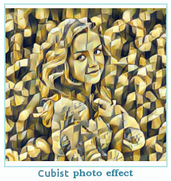 Prisma efecto fotográfico cubista
