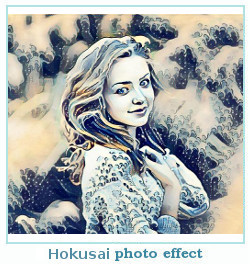 Efecto fotográfico Prisma hokusai