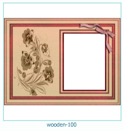 marco de fotos de madera 100